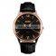 Skmei 9091 Water resistant leather strap men quartz watch movement
