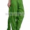 Indian Women Cotton Parrot Green Color Patiala Salwar (Pants) with Matching Dupatta (Stole) Set