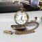 GOHUOS Cheap custom oem vintage pocket watches chain quartz analog mens wrist watch gold