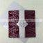 Saudi Arabic Luxury Unique Flocking Wedding Invitations with Competitive Price