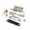 Vintage Style Mortise Lock body Assembly Kit Cast Steel Construction Brass Plated Finish Reversible Latch Bolt mortise lock