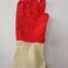 Red and White Bio Color Latex Household Gloves Unlined Cleaning gloves Without Flocklined