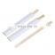 Chinese wholesale chopstick stand 100% nature bamboo disposable chopsticks with customized paper sleeve