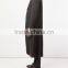 OEM new style black long line wool cashmere overcoat for men