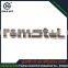 High Quality Nickel Adhesive Brand Logo Label Sticker Accept Paypal Metal License Plate Frame