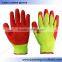 YC-L-02 latex coated anti-skid safety glove,coated with latex glvoe.