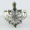 Oxidized Plain Silver Tortoise Silver Ring, 925 Sterling Silver Jewelry, Silver Jewelry