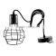 2015 Vintage Pendant Lamp Light Black Metal Iron Lampshade Lamp Cover E27 220V Loft Coffee Bar Restaurant Kitchen Lights