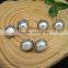 LFD-01E Druzy 925 Silver Pearl Pave Rhinestone Stud Earrings Jewelry Finding