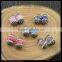 LFD-0054B DIY Druzy Mixed Color Stone Pave Rhinestone Crystal Spacer Beads Jewelry Making