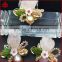 Rose quartz crystal brooch, red wedding brooch, fashion rhinestone brooch, flower brooch