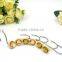 Polyresin Shower curtain hooks with Yellow gem