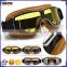 BJ-GT-011 New Arrival Adult Yellow Leather Goggles Glasses Vintage Motorcycle Helmet Eyewear