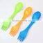 3 in 1 plastic cutlery knife fork spoon spork