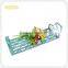 Vintage wall mounted metal storage rack blue storage shelf