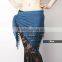 Elegant Navy Belly Dancer Hip Scarf belly dance sexy hip scarf