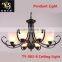 Iron-art Ceiling Hanging Light China Lighting Factory Metal Ceiling Hanging Light With RoHS CE UL SAA VDE