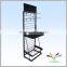 Makeup shop retail metal nail polish display shelf