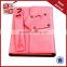 creative design pu leather cover notebook with leather bookmark