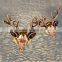 Factory direct selling gold plated zinc alloy Christmas jewelry deer head brooch