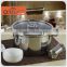 Wholesale 24/26cm stainless steel cooking pot with glass lid and double bottom for induction cooker