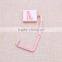 Hot sale square rose gold bag purse hanger/ foldable bag purse holder with epoxy sticker logo