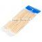 Low price 50/100pcs bbq bamboo skewers with custom logo