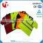 EN1150 high visibility V neck kids safety high visibility t shirt for outdoor security