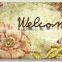 non-woven printing welcome pattern rubber backing mat