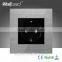 High-End Wallpad EU Wall Socket 10/16A 110-250V Silver Aluminium Metal Frame EU Europe Standard Power Socket