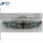 Blue Crystal Bead Crosses Western Cowgirl Rhinestone Leather Belt