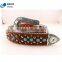 Brown Western Bling Horse Hair Hide Woman Turquoise Belt