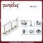 Square post glass balustrade stair railing modern concept