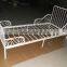 White color metal infant bed