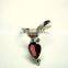 Garnet 925 Sterling Silver Handmade Jewelry, Tear Drop Red Garnet Gemstone Stackable Ring, Designer 925 Silver Handmade Jewelry