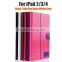 Wholesale Colored Leather Case For iPad 2 3 4 Flip Cover TPU Protective Book Case