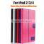 Wholesale Colored Leather Case For iPad 2 3 4 Flip Cover TPU Protective Book Case