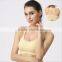 Ladys plain color seamless sport bra