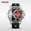 luxury mens genuine leather band japan movt quartz watch stainless steel back