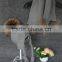 Custom Kids Knitted Scarf with raccoon fur pompom High quality children scarf