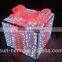 2015 NEW design LED christmas decoration Pink gift box led light