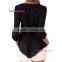 Latest styles office wear fashion cutting blouse for ladies