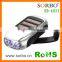 SORBO Small Dynamo Solar Rechargeable 3 LEDs Torch
