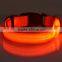 Safety Dog Collar Pet Products Nylon LED Collar Light-up Flashing Glow LED Collars