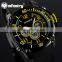 INFANTRY Yellow Men's Quartz Chronograph Black Silicone Military New Watch