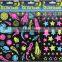 Glow in dark decal star sticker Luminous Fluorescent Wall Art_Colorful
