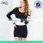 woman fashion midi long sleeve winter dress ladies bodycon sweater dress designs