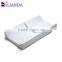 Wholesale plain velour fabric safty belt waterproof contoured sleeping baby changing pad