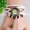 In Stock New Vintage Eiffer Tower mens leather bracelet