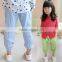 Factory Direct Summer Fashion Baggy Trousers Wholesale Korean Candy Color Thin Cotton Pants For Girls